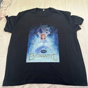 Disneys Enchanted Black Graphic T-Shirt